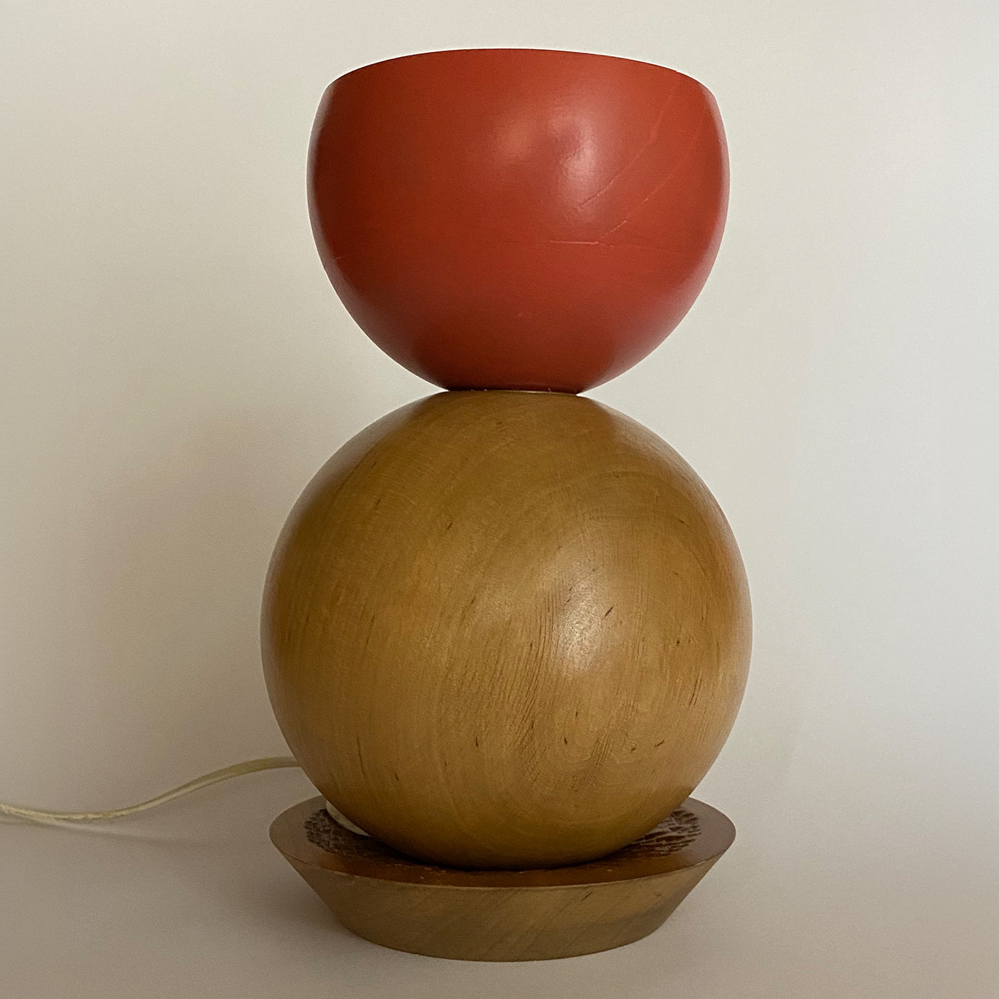 Palla di Neve Polychrome Wooden Table Lamp by Pietro Meccani - Alternative view 2