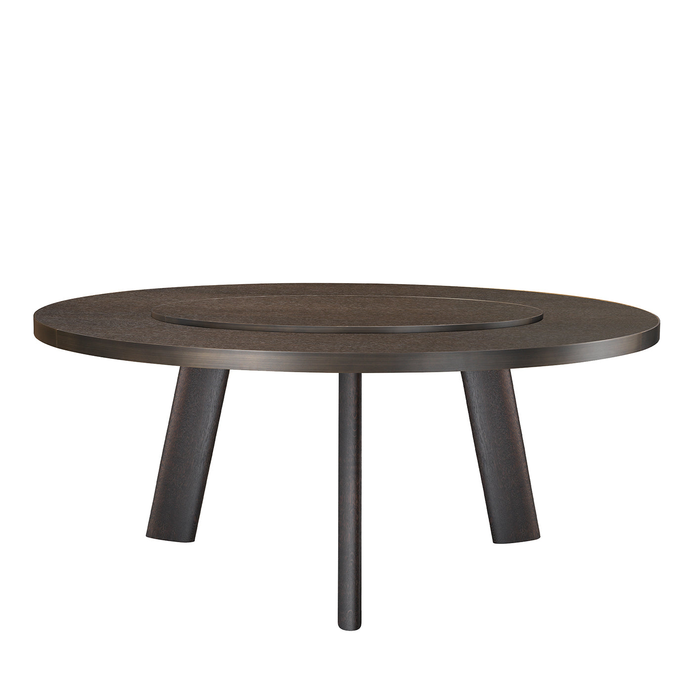 Native Round Brown Table by Stefano Giovannoni - Main view