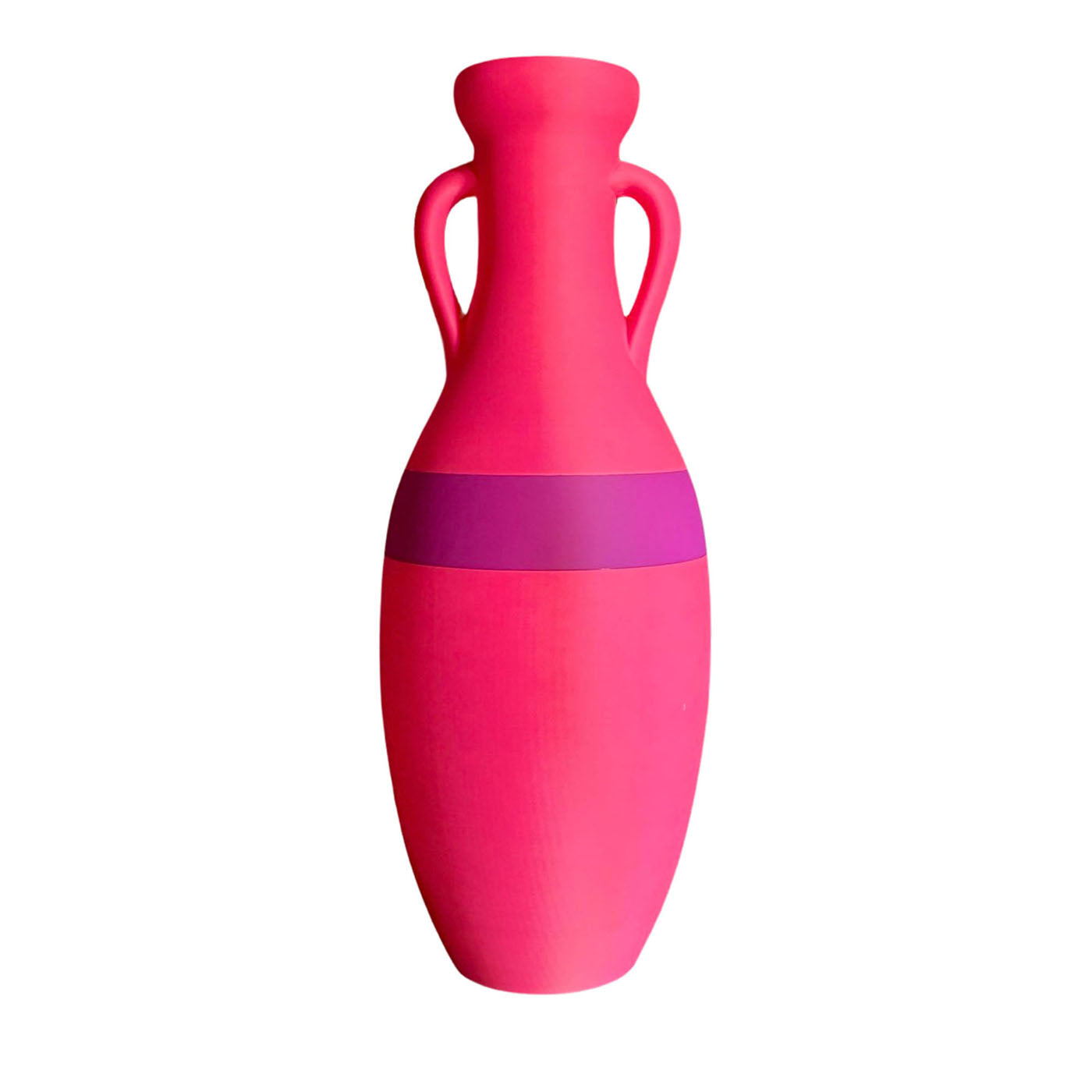 Giulio Cesare XL Pink and Purple Pot Vase - Main view