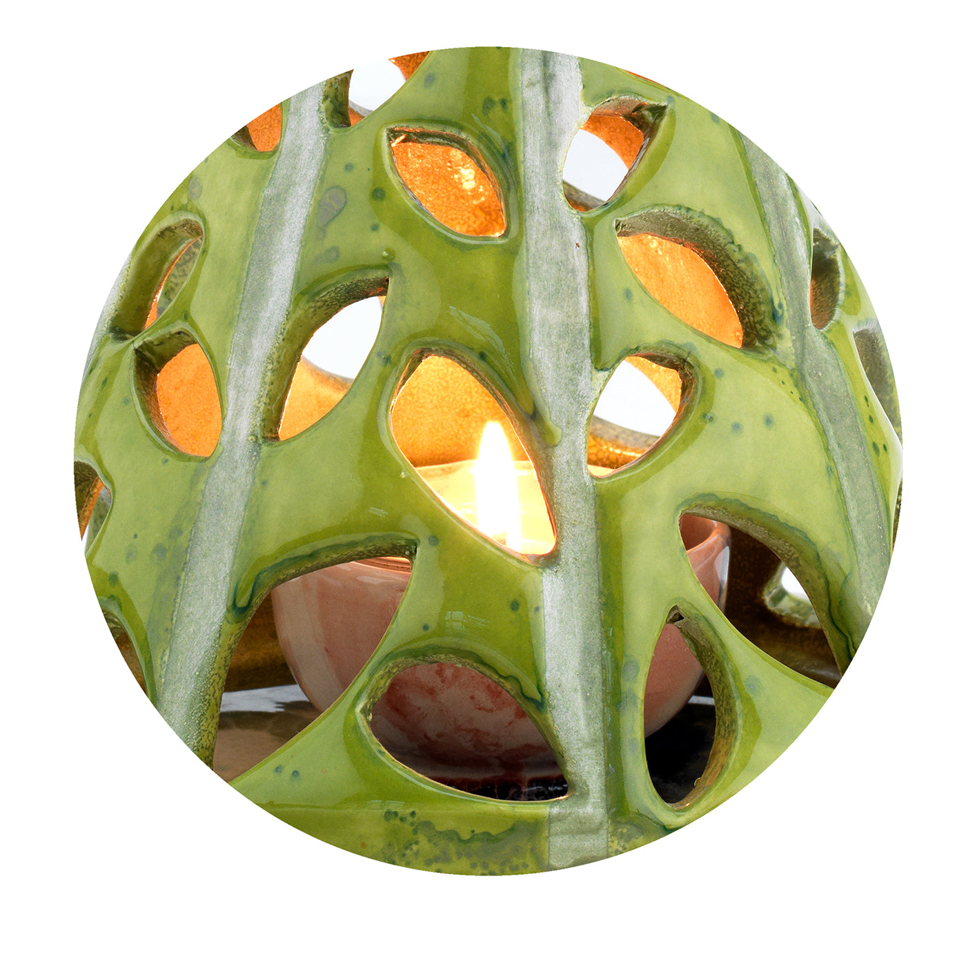 Never_The_Same light green Candle Holder - Alternative view 1