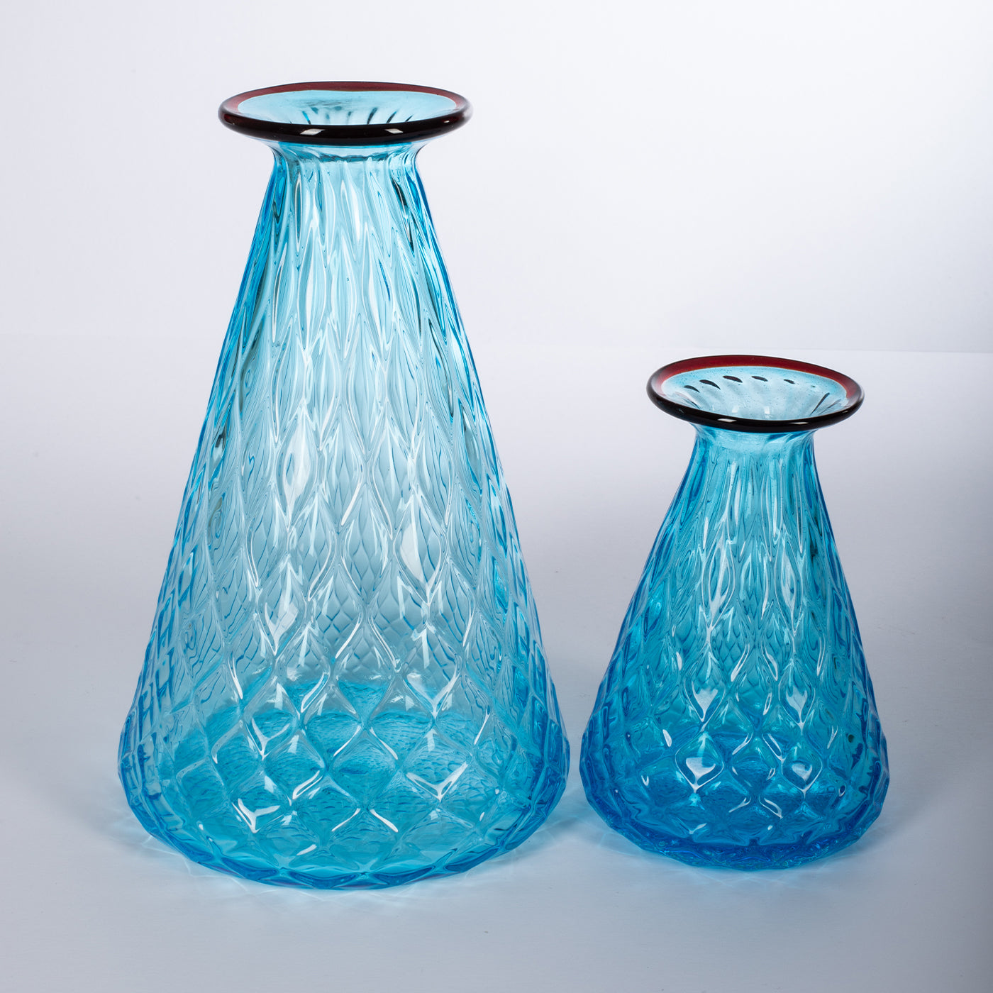 Acqua Mare Balloton Set di 2 vasi conici azzurri - Vista alternativa 1