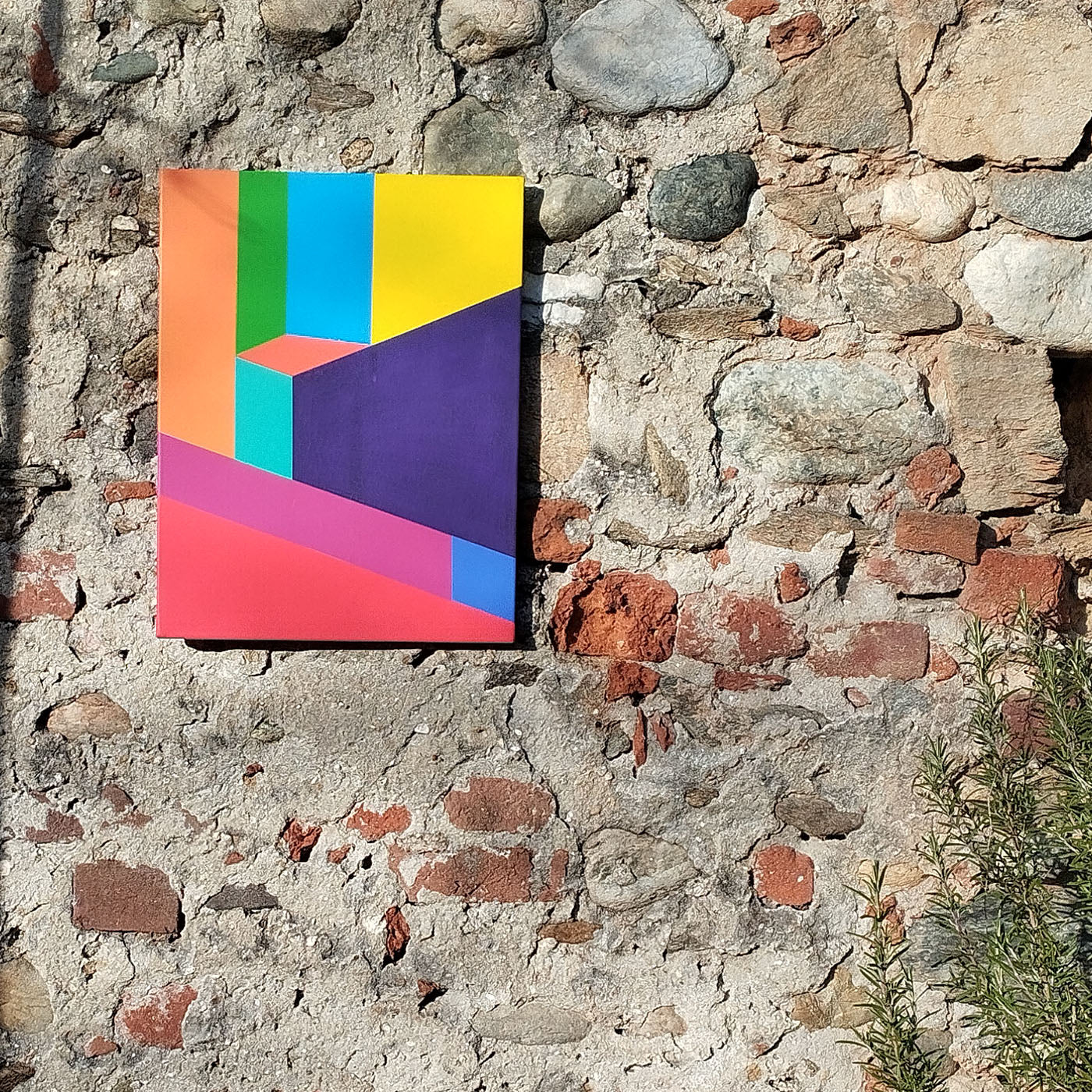 Color Spaces Albirit Acrylic Painting on Canvas - Alternative view 1