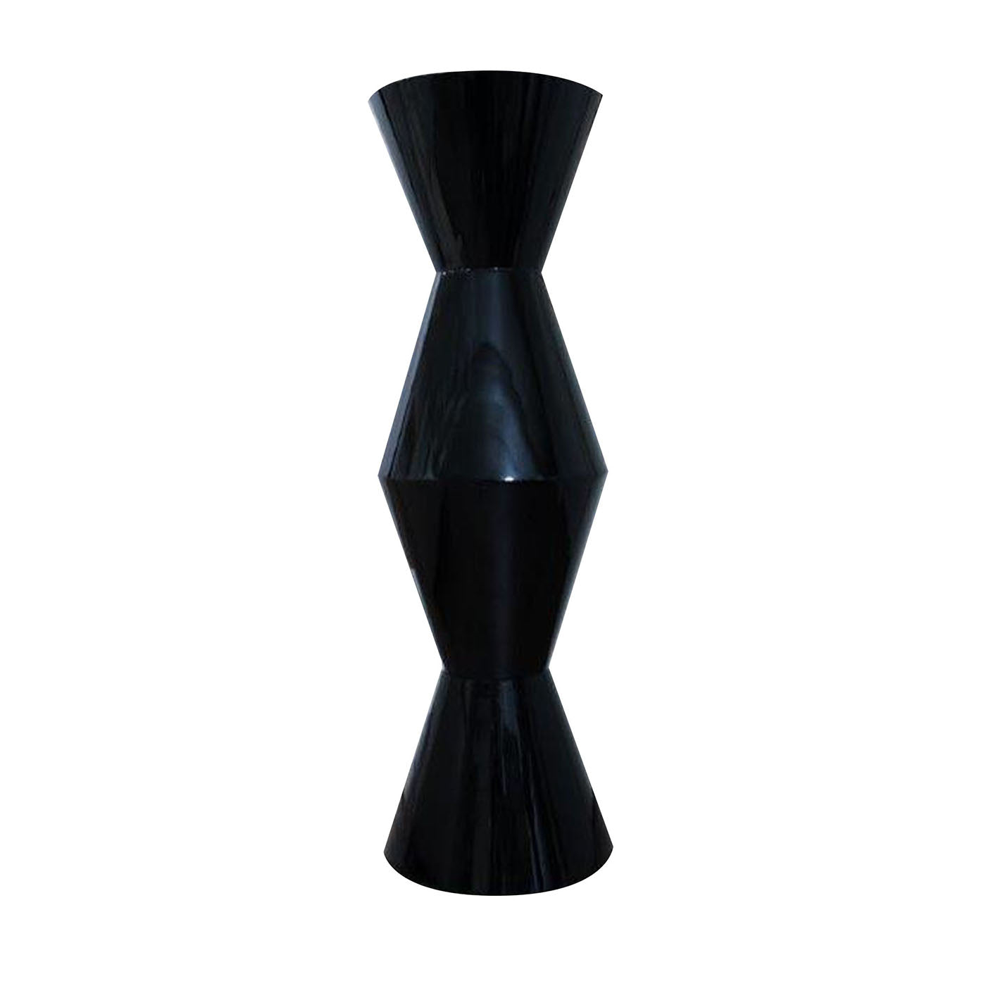 Vase noir FoRMA Poliedro de Simone Micheli - Vue principale