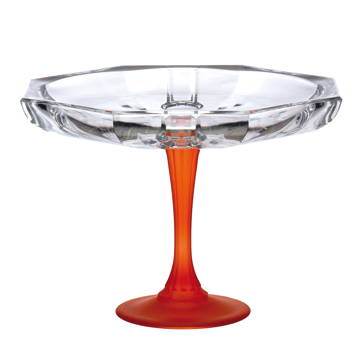 Centro de mesa con pedestal Milano Transparent &amp; Orange - Vista principal