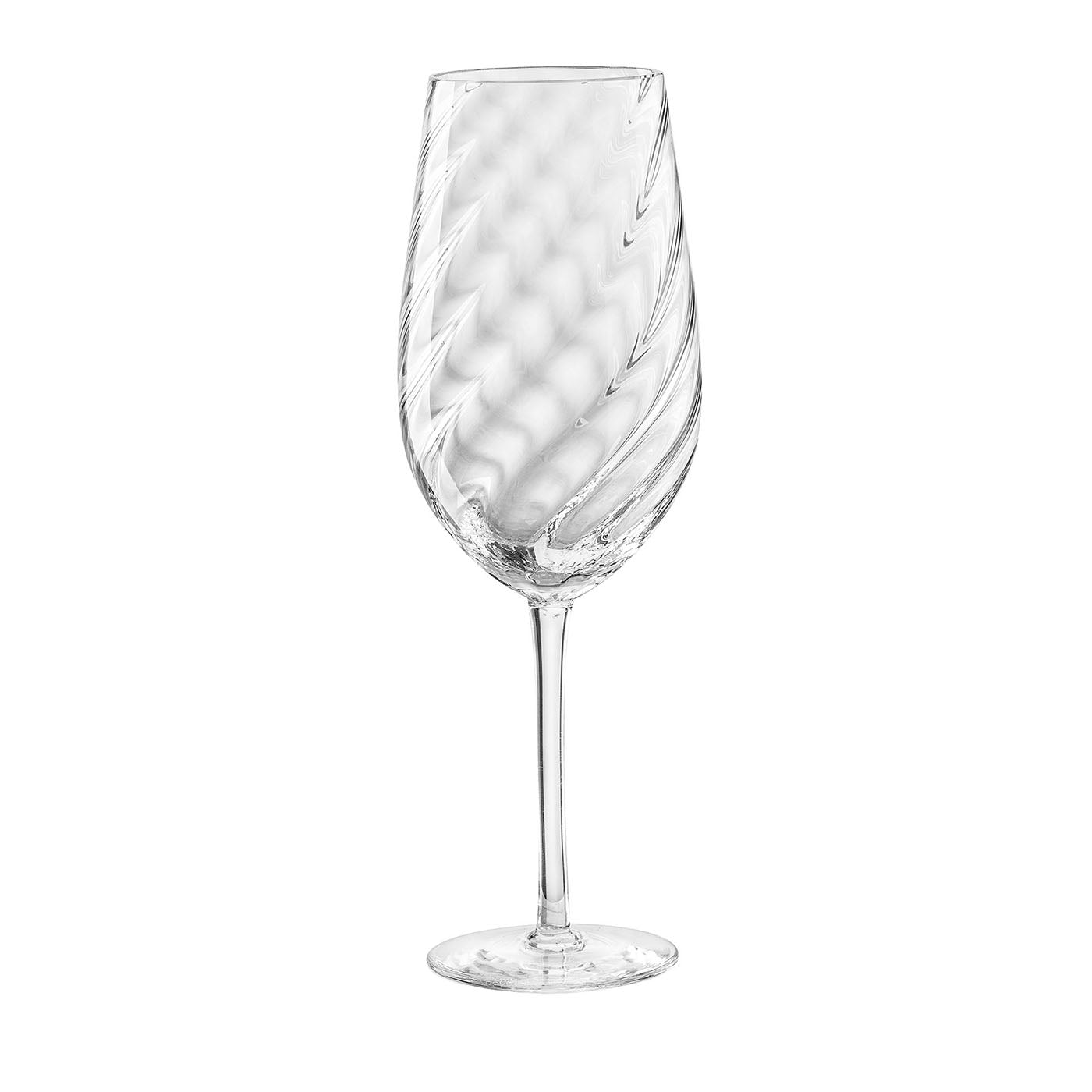 Bicchiere da vino bianco trasparente Tolomeo Ottico Torsé - Vista principale