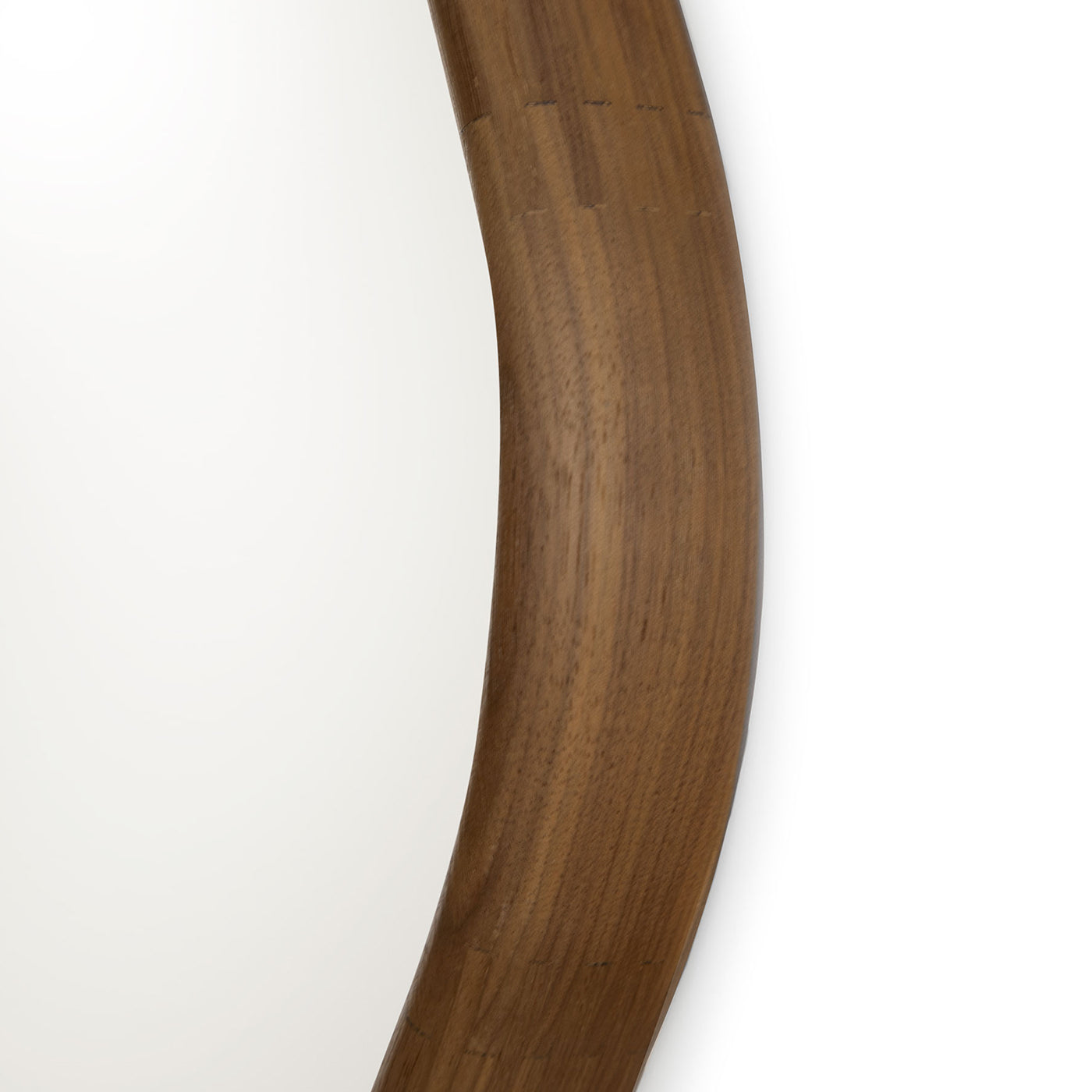 Wood Eye Medium Spiegel mit Rahmen aus massivem Nussbaumholz - Alternative Ansicht 1