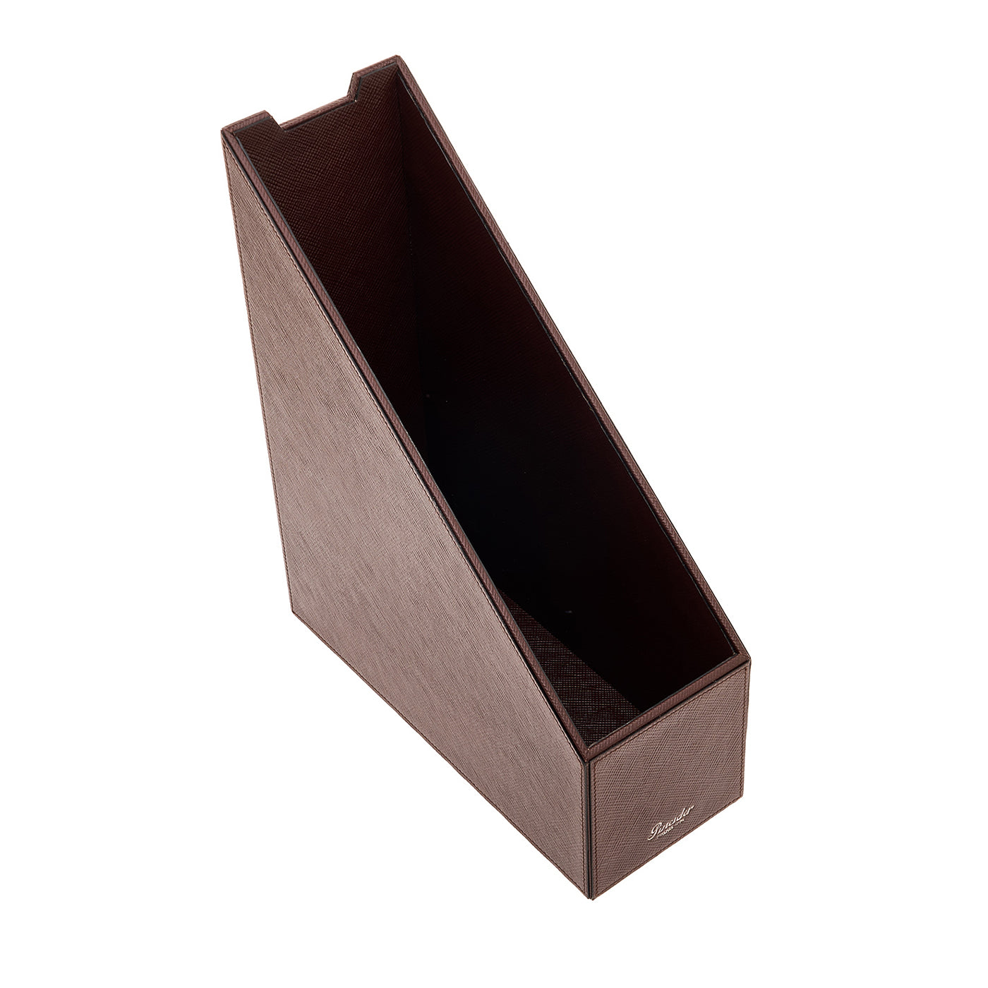 Franzi Brown Leather Vertical Desk Organizer - Alternative view 2