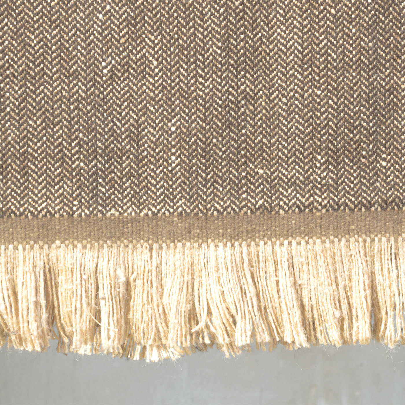 Riptide Fringed Ecru & Beige Blanket - Alternative view 2