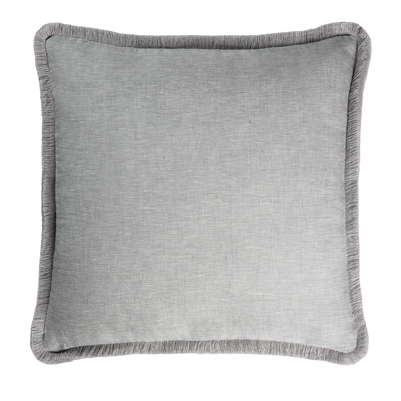 Cuscino in lino grigio Happy - Vista principale