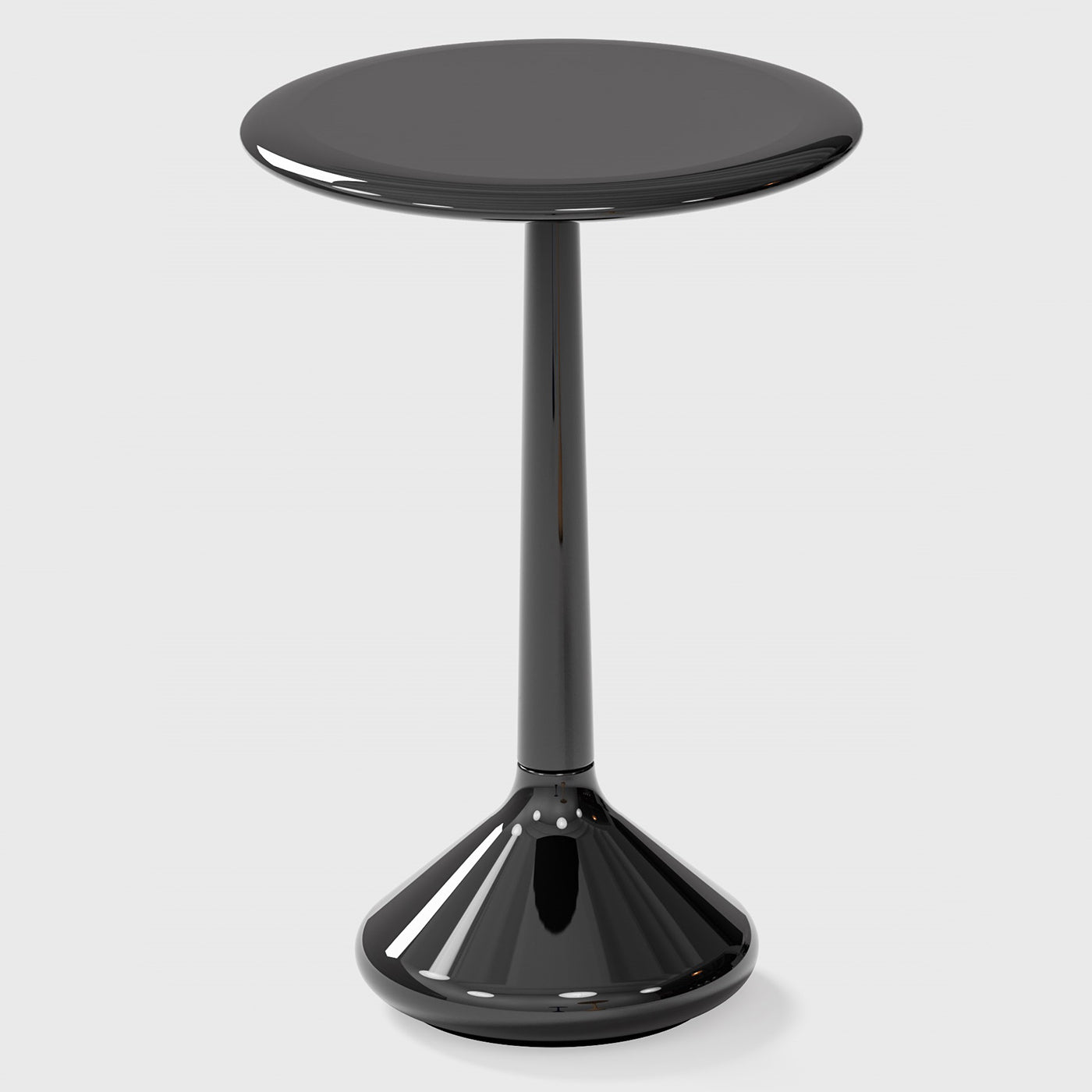 Glossy Laquered Black Side Table - Alternative view 1