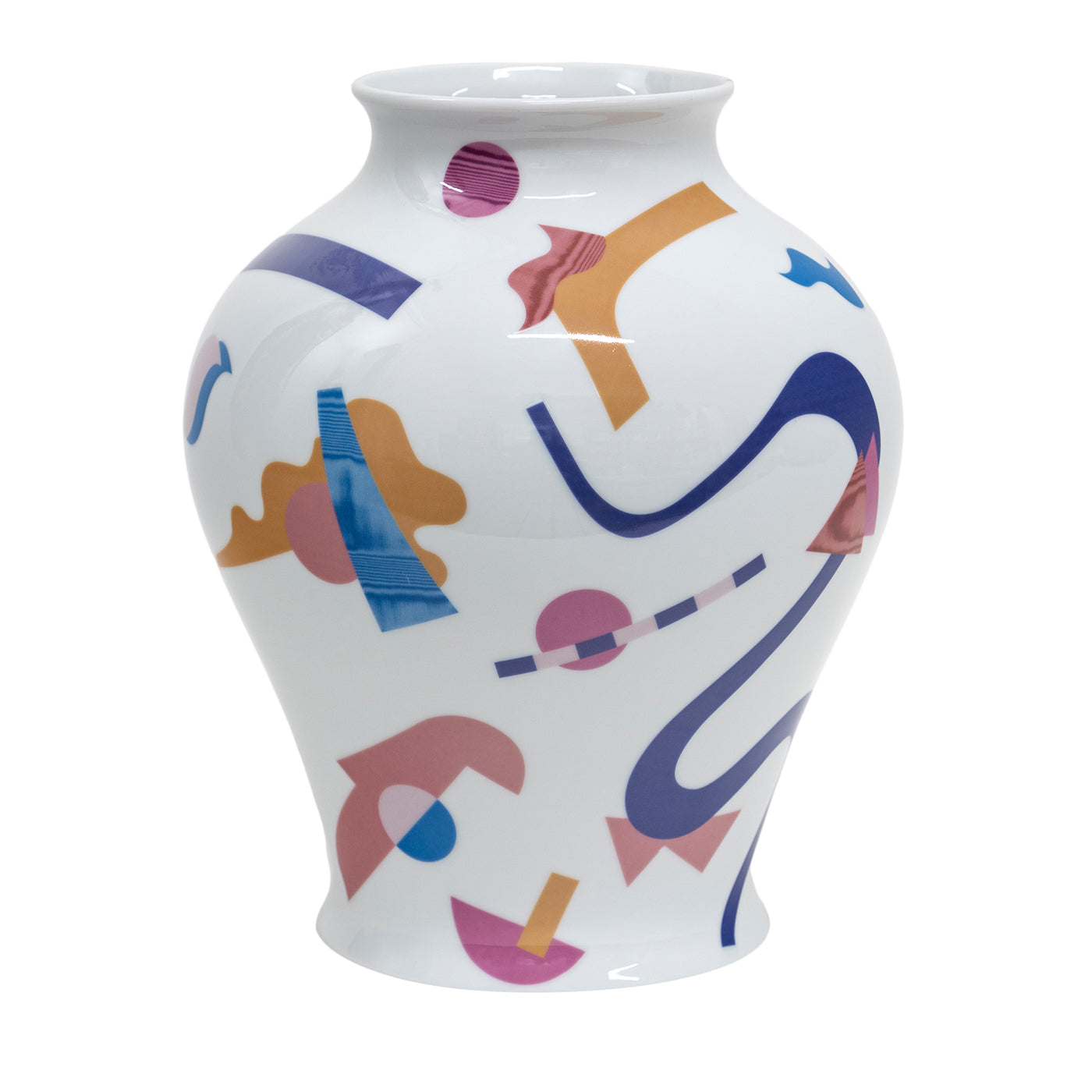 Vase en porcelaine à décor abstrait Alchimie Amphora - Vue principale