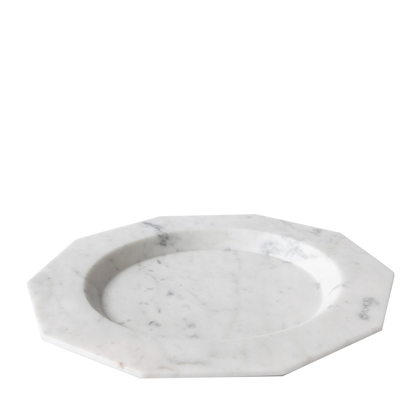 Piatto da portata in marmo bianco di Carrara - Vista principale