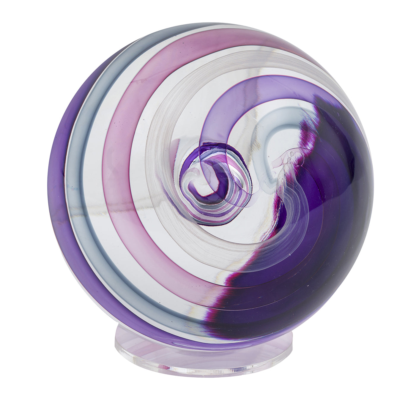 Esfera de cristal violeta - Vista principal