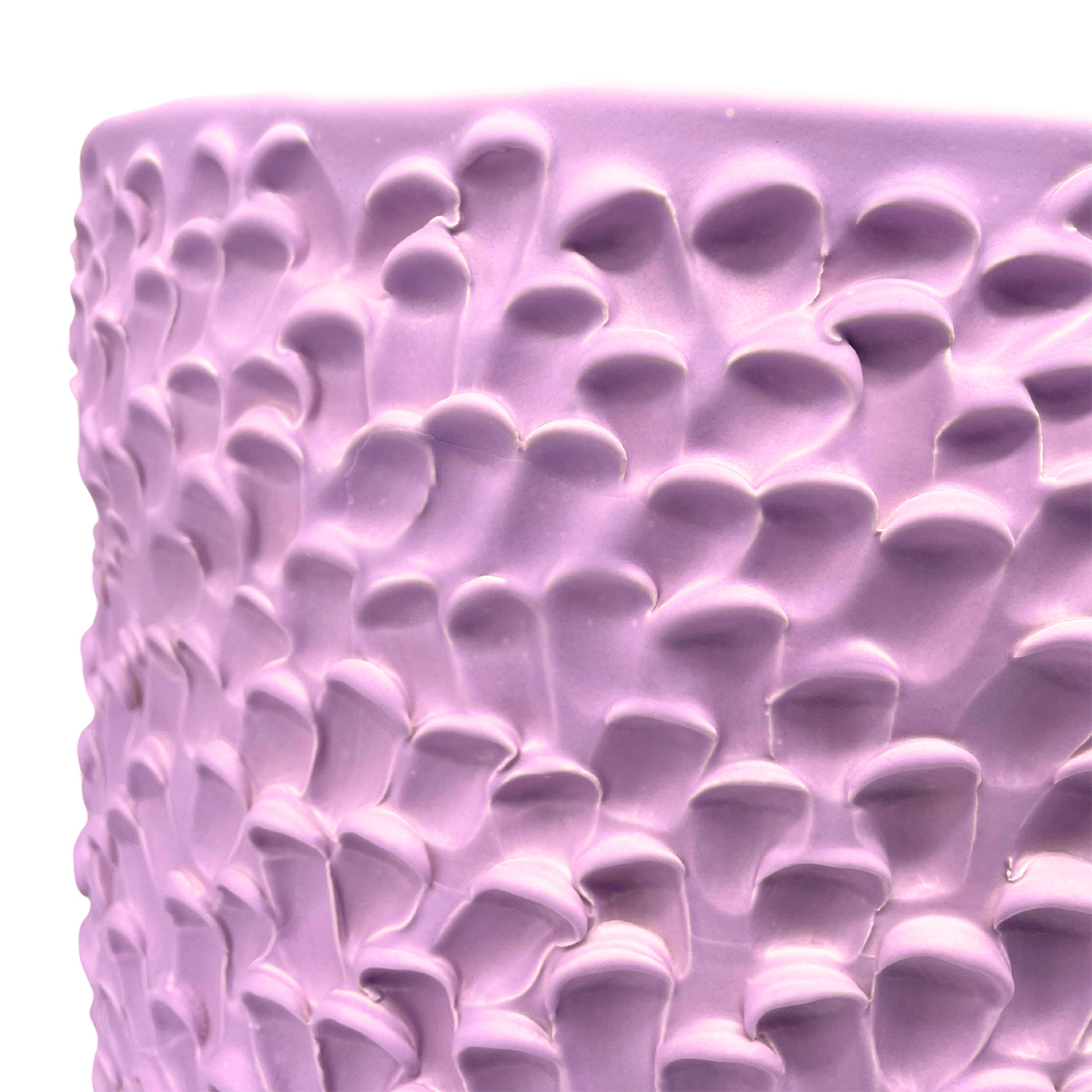 Tubone Onda Series Bellflower Lilac Ceramic Vase - Alternative view 3