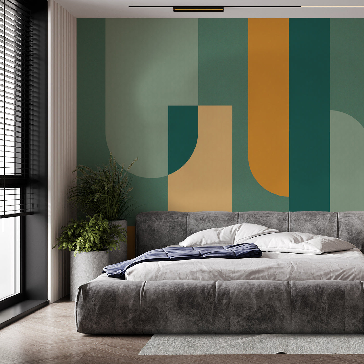 Composition Green Bhaus 100 Wallpaper - Alternative view 1