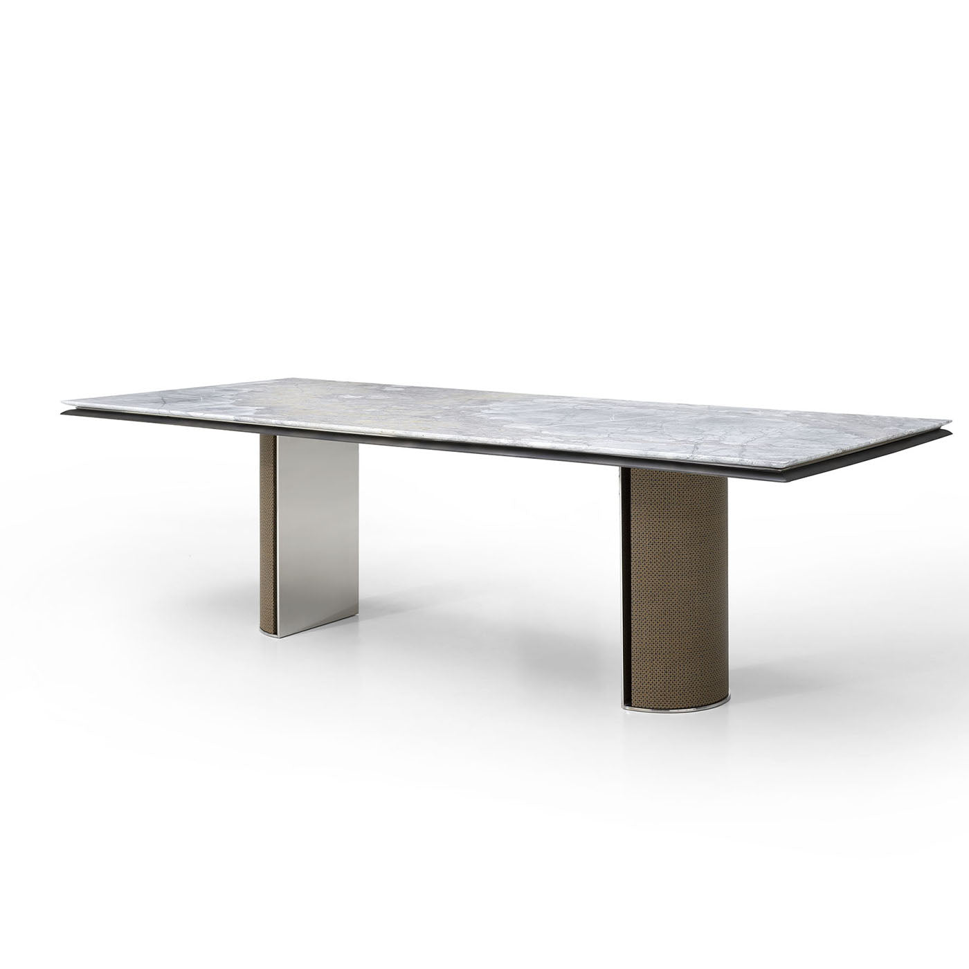 Curtis Tuscany Gray Marble & Leather Dining Table by Pulina Exclusive Interiors - Alternative view 2