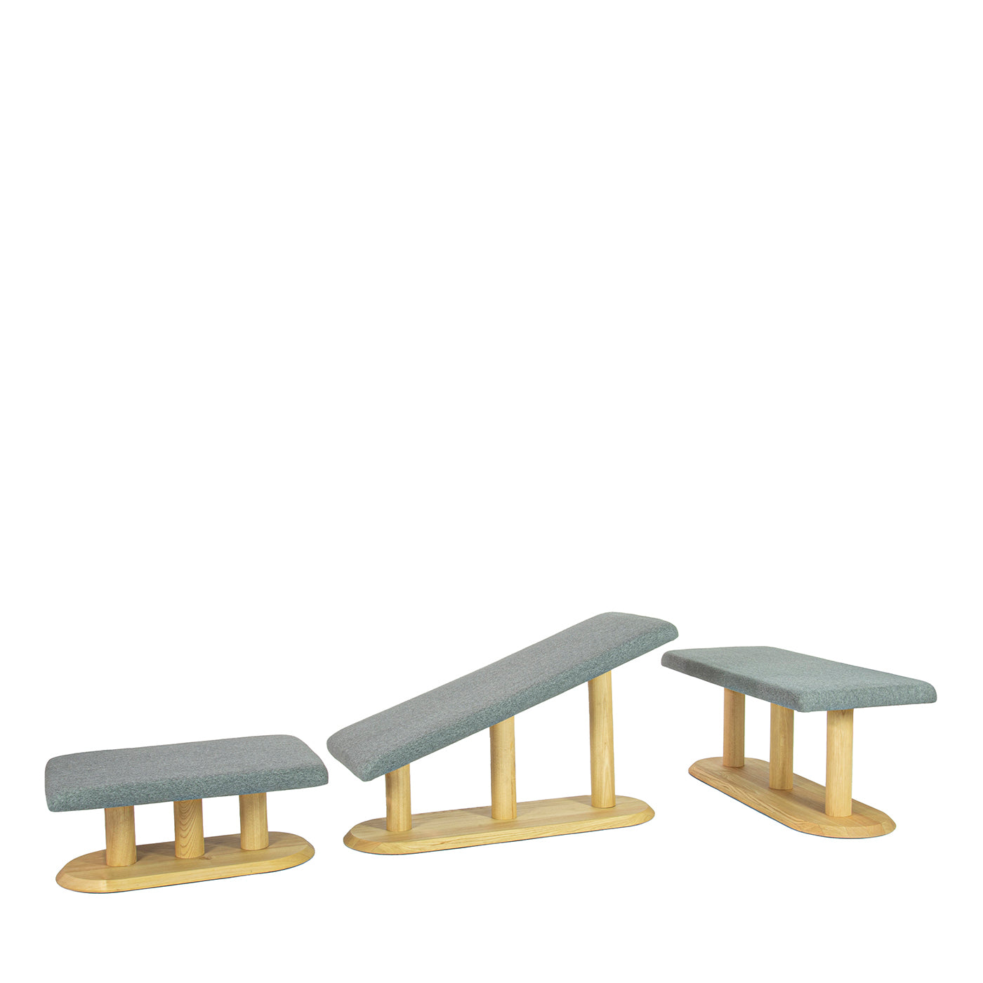 Segni A2 Set of 3 Benches Limited Edition by Lanzavecchia and Wai - Main view