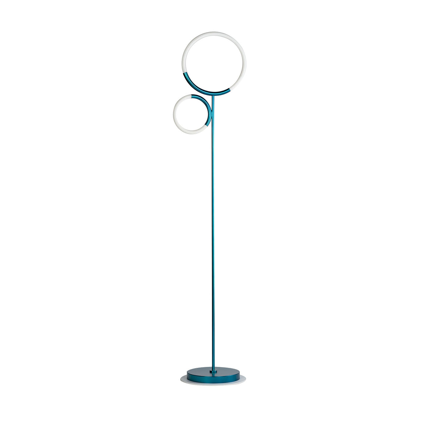 Loop Blue Matte Metal Floor Lamp - Main view
