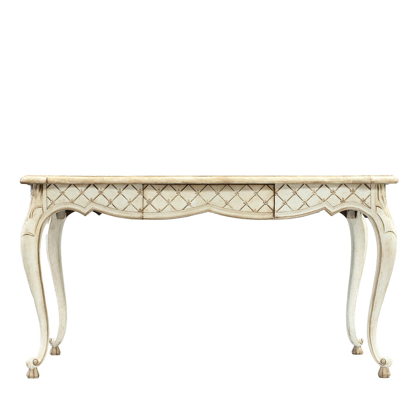 Stra Table with drawer and criss-cross design Porte Italia | Artemest