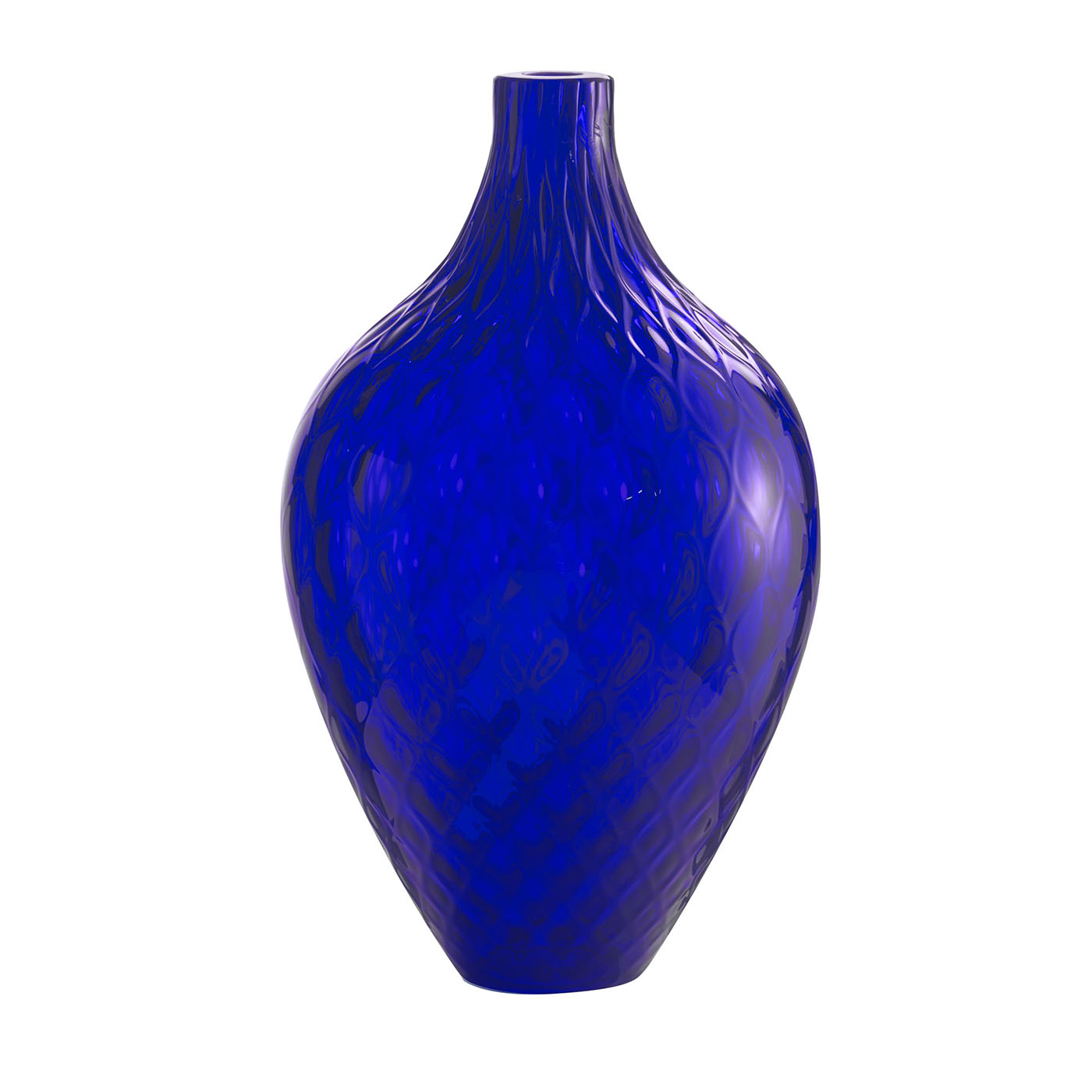 Samarcanda Tall Balloton Blue Decorative Vase - Main view