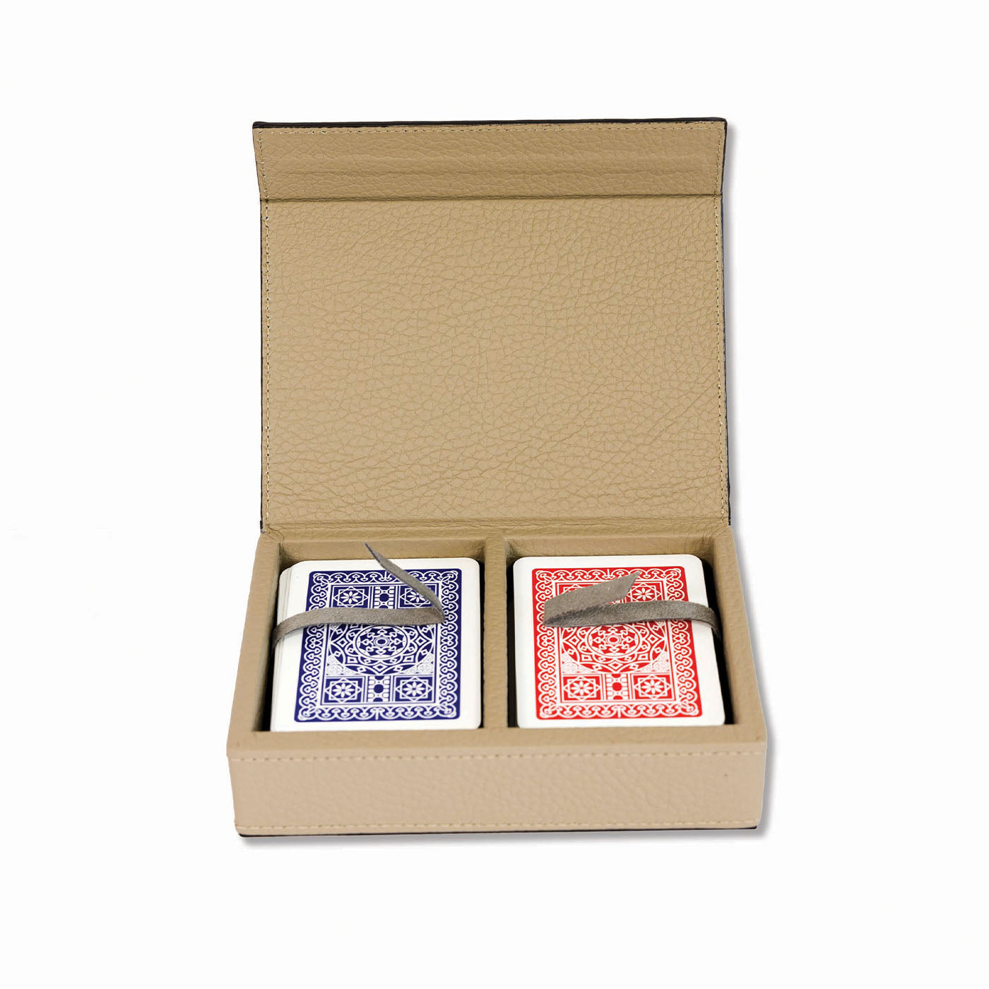 Boîte de jeu avec porte-cartes beige - Vue alternative 2