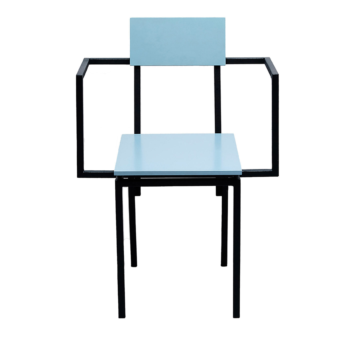 Banco Blue Chair With Arms By Clemence Seilles - Vue principale