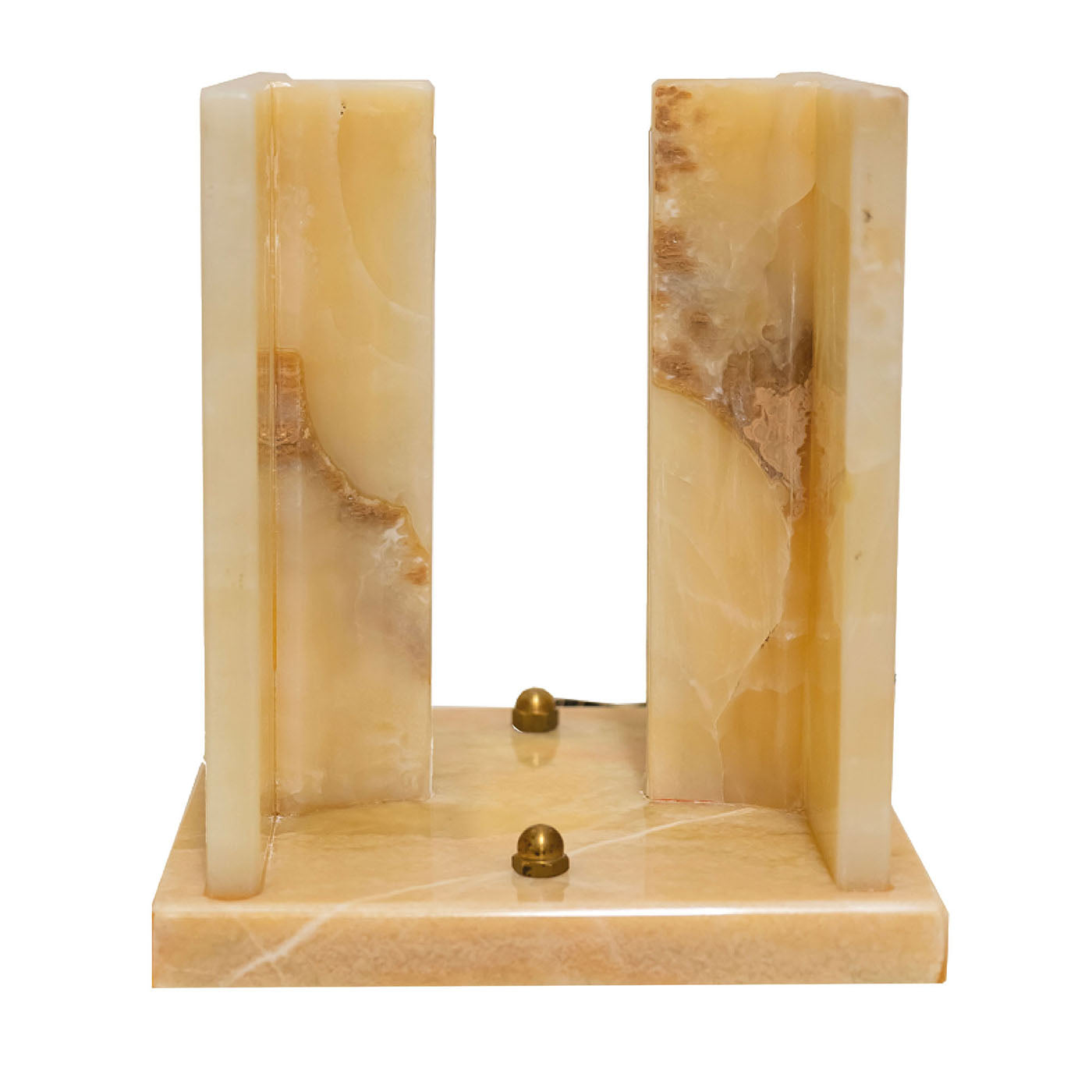 Yellow Onyx Marble HEA Table Lamp by Michael Milesi - Main view