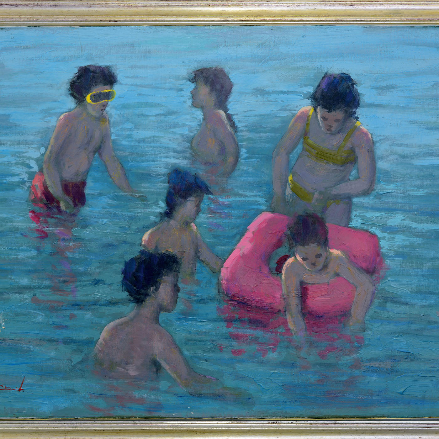 Bambini Al Mare Painting  by Renato Criscuolo - Alternative view 3