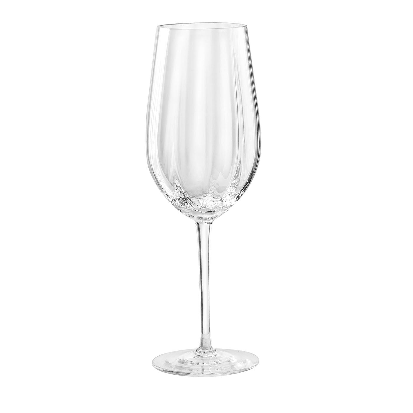 Tolomeo Ottico Transparentes Weißes Weinglas - Hauptansicht