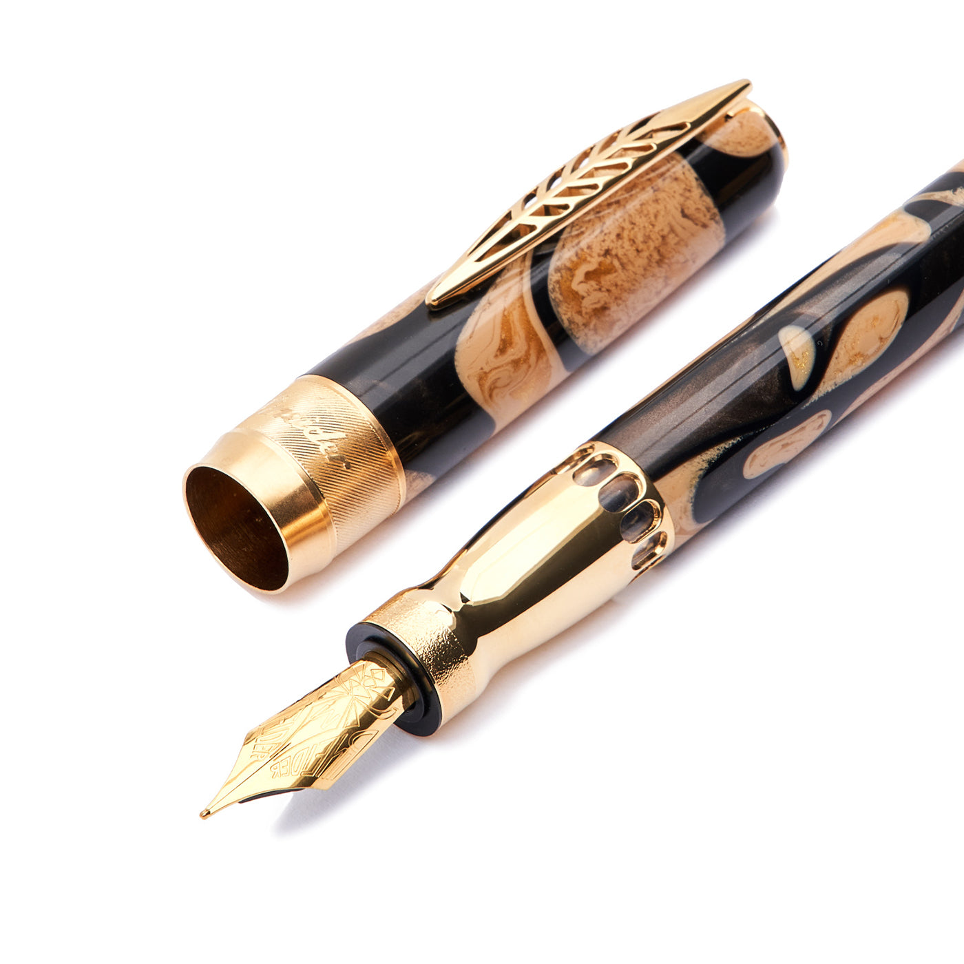 Rock Dune Rollerball Pen with Gold Trims - Alternative view 3