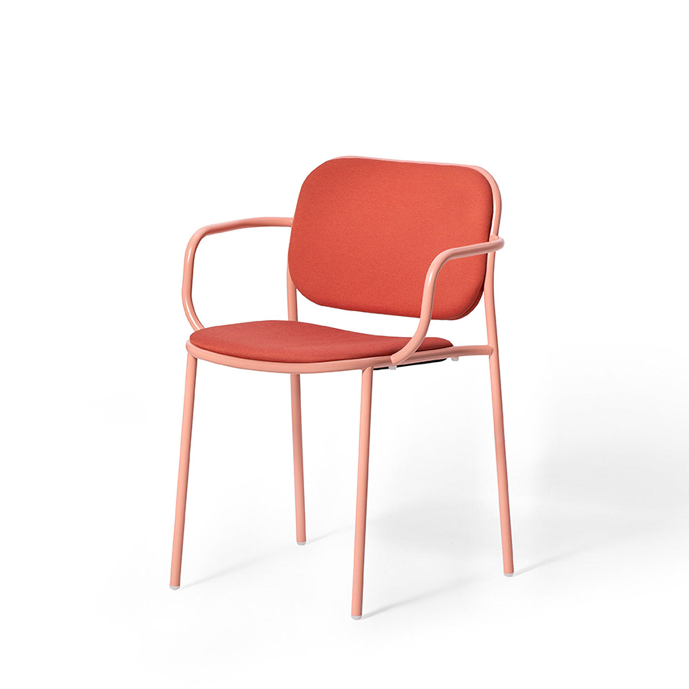 Metis Padded Red Chair With Arms by Gabbertas Studio - Alternative view 1