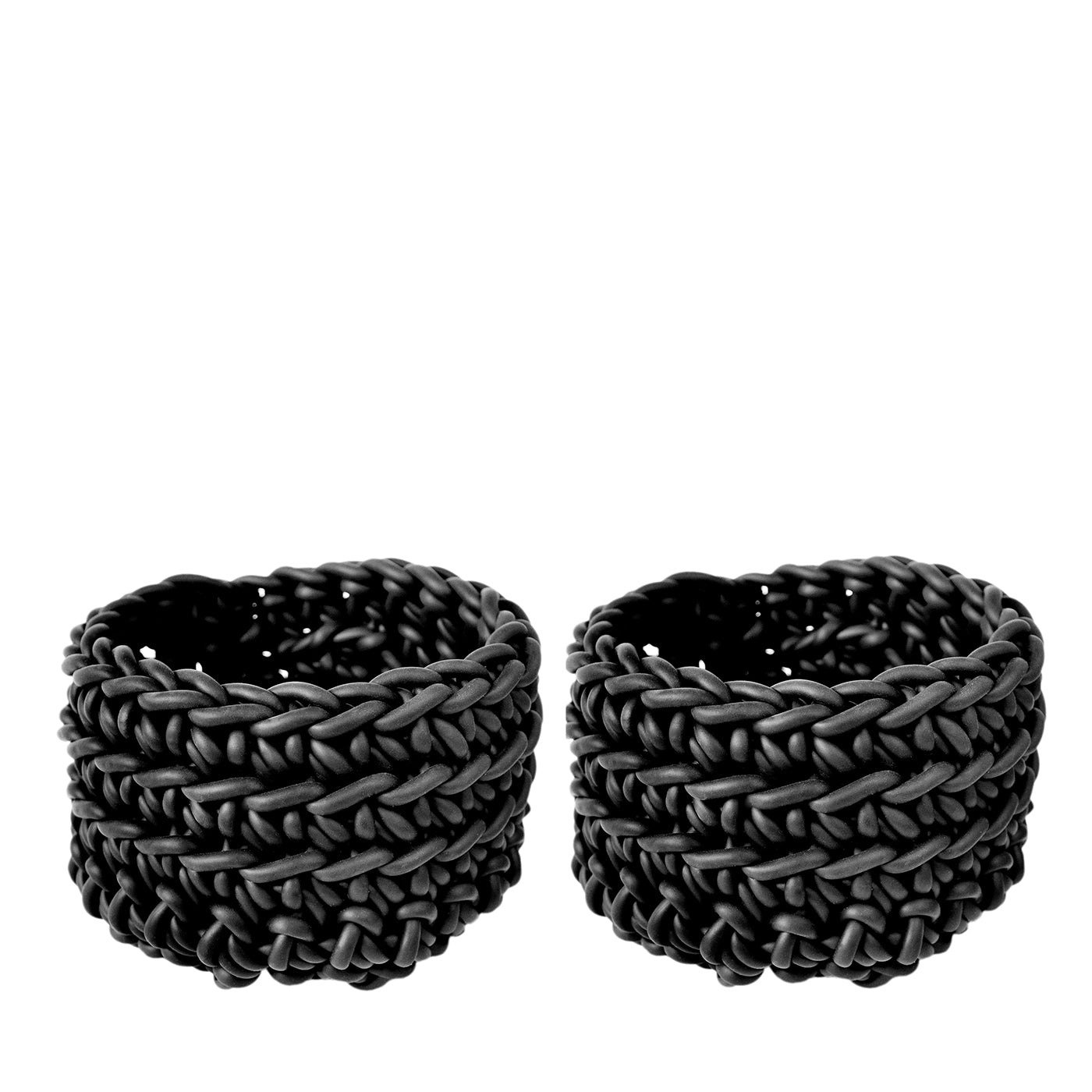 Set of 2 Cilindro Black Baskets #2 by Rosanna Contadini - Main view