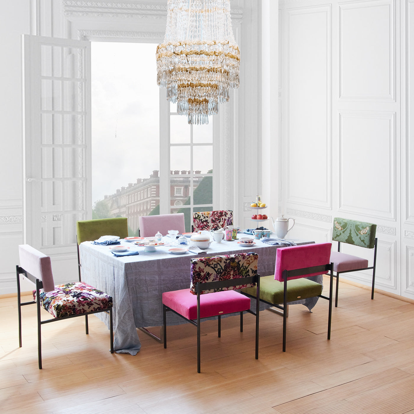 Set of 2 Delicate Tea Party Aurea Dining Chairs - Alternative view 4