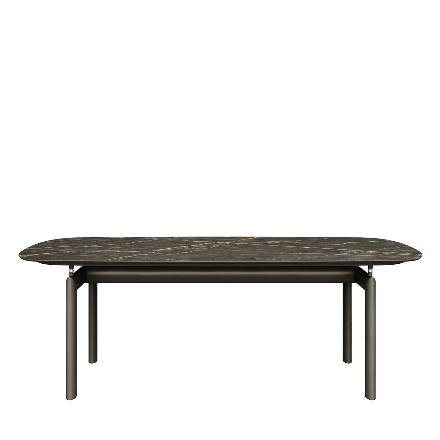 Europe Berlin Marbled Stoneware Dining Table - Main view