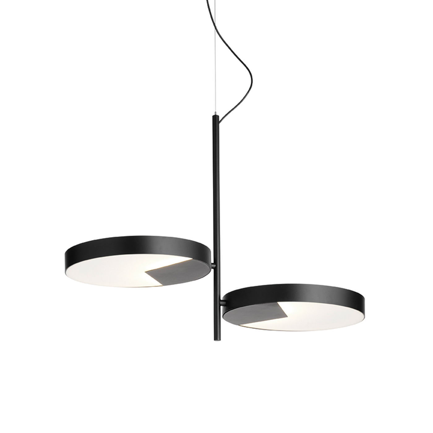 Moonlight 2-Light Black Pendant Lamp by Matteo Zorzenoni - Main view