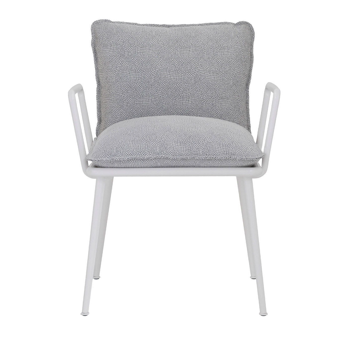 Lipari Outdoor Ivory Chair with Armrests - Main view