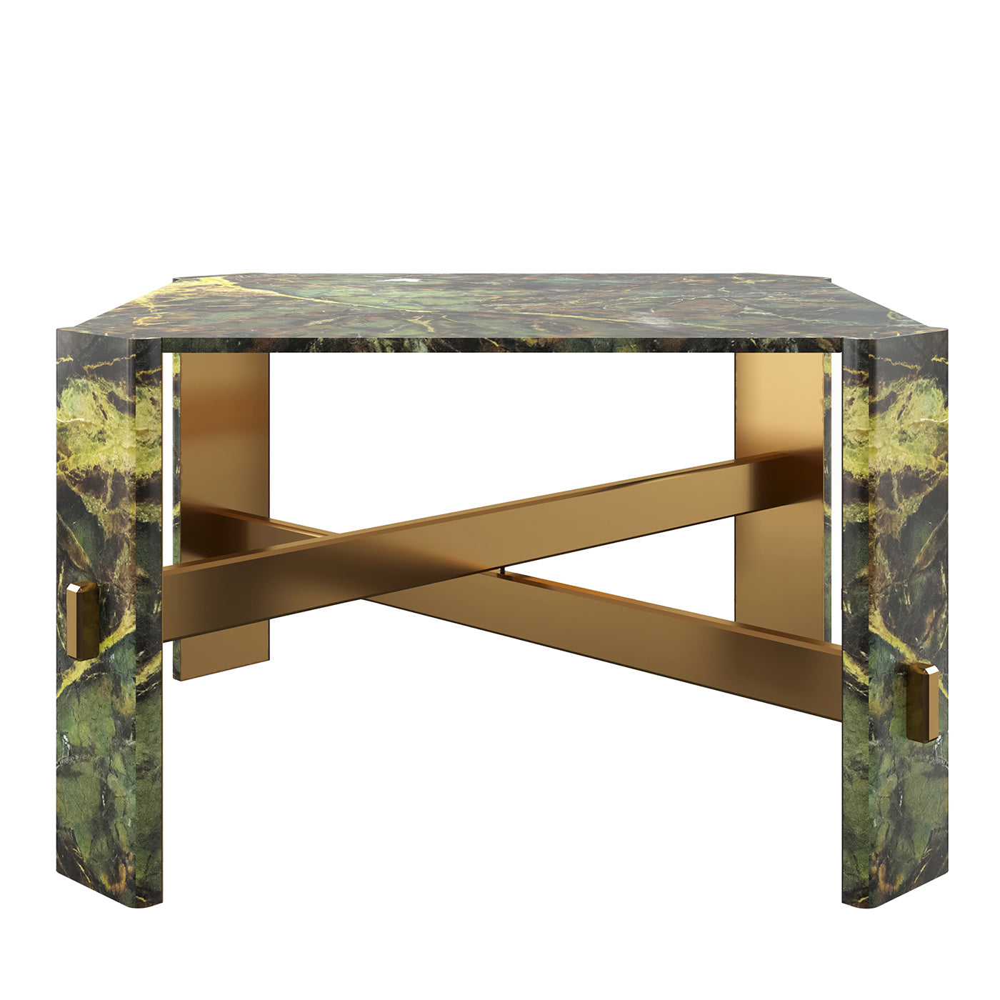 Alani Green Marble Dining Table by Paolo Ciacci - Main view