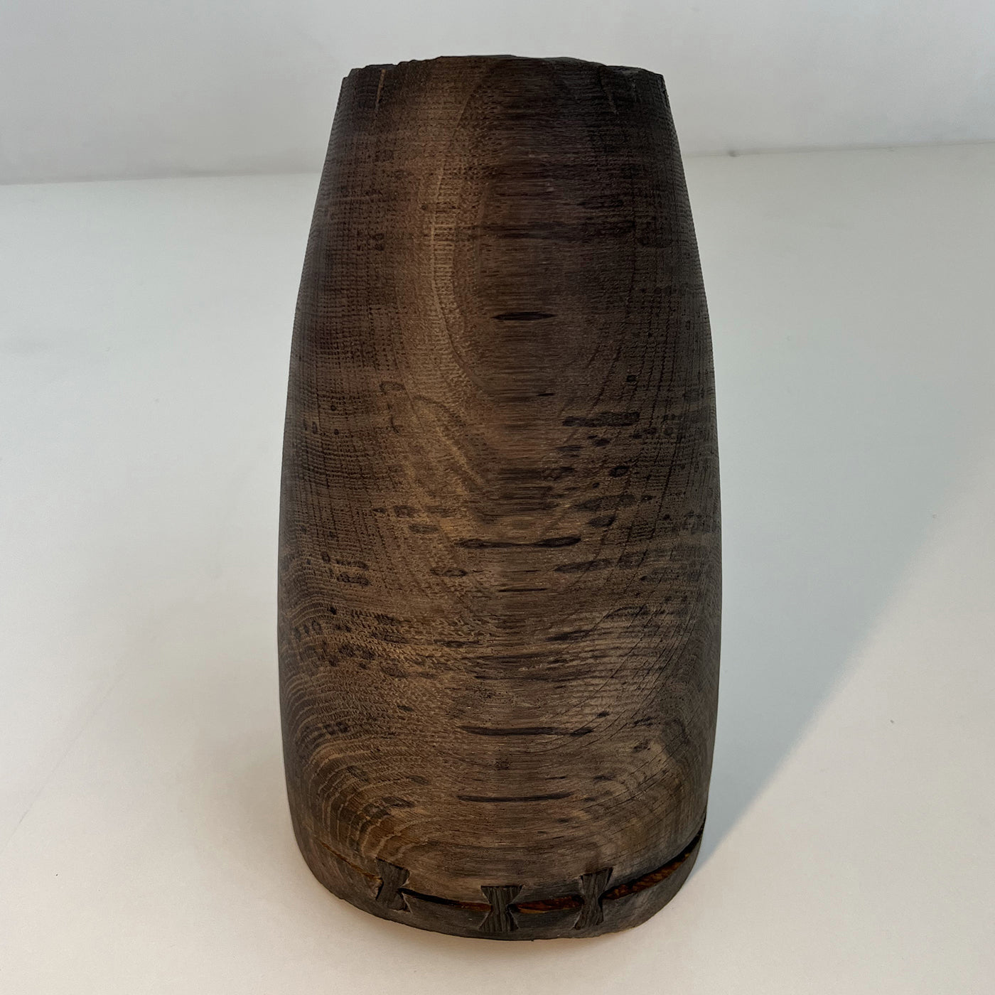 Vase creux en chêne fossile #2 - Vue alternative 2