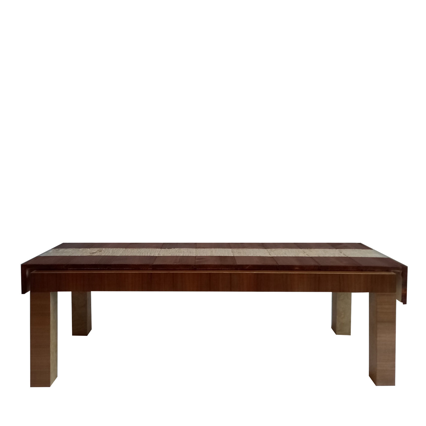 Walnut & Ash Coffee Table with "Tablecloth" by Pietro Meccani - Main view