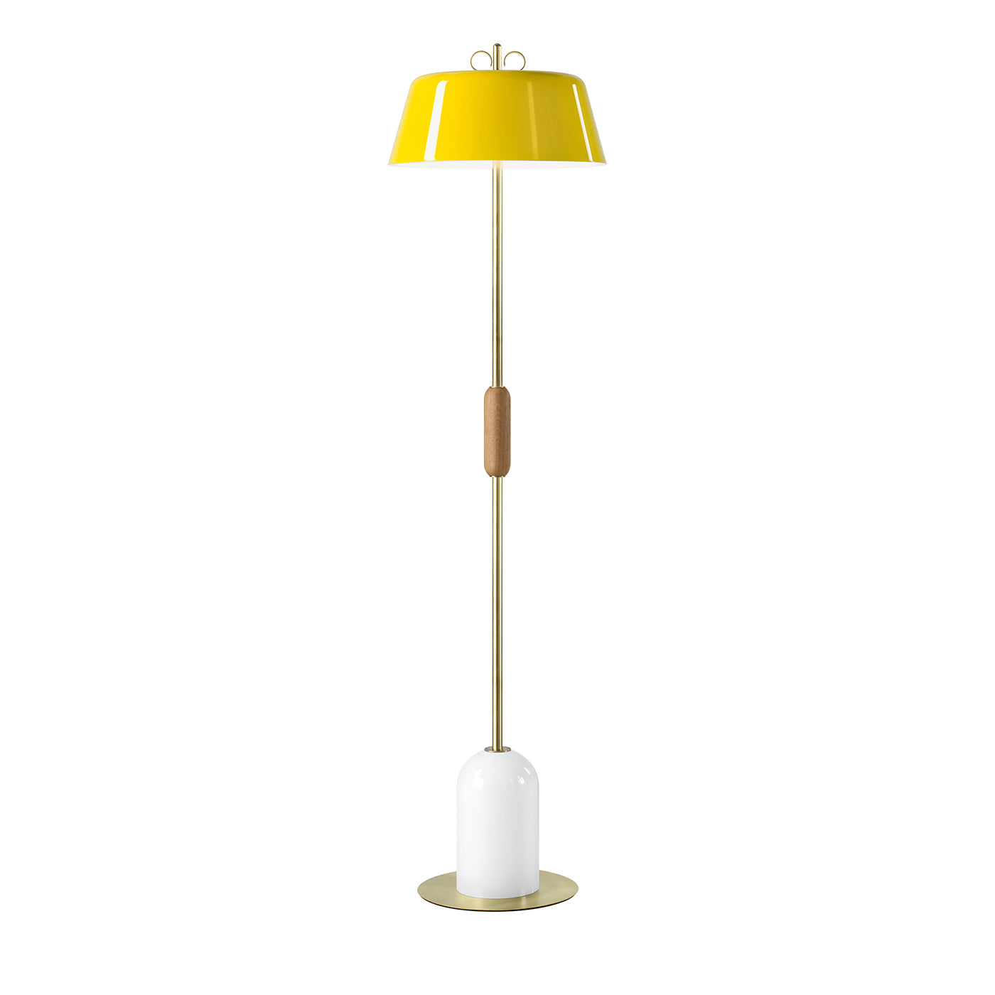 Lámpara de pie de latón natural amarillo Bon Ton de Cristina Celestino - Vista principal