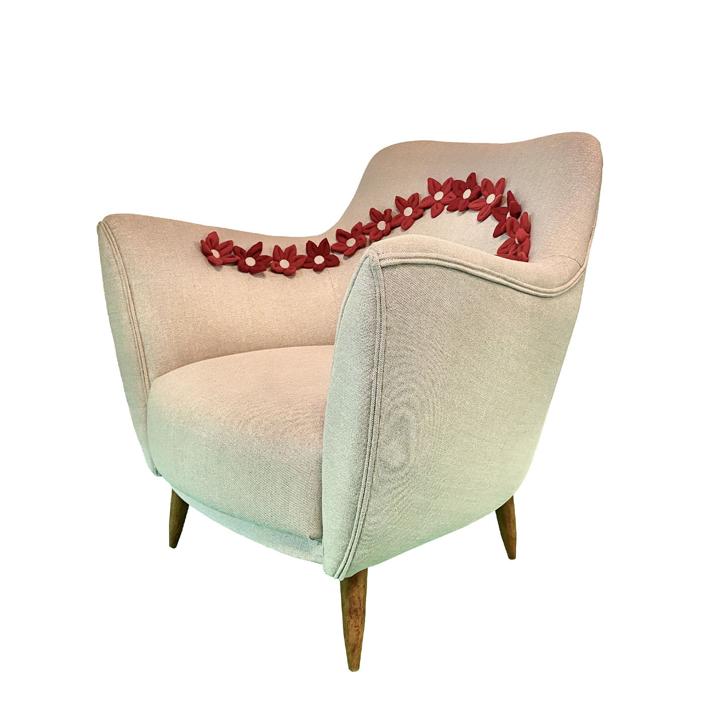 Floral Beige Armchair - Alternative view 3