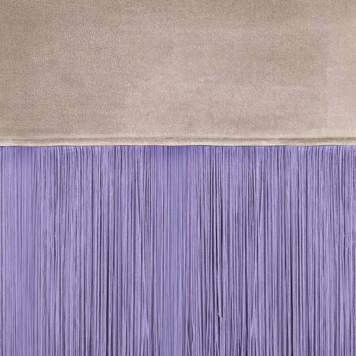 Fringed Beige & Lilac Bench - Alternative view 1