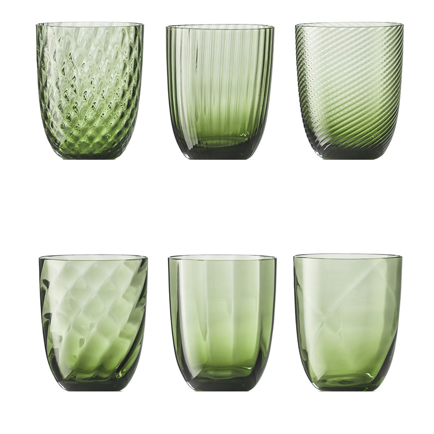 Idra Soraya Set de 6 Vasos Surtidos Verdes - Vista principal