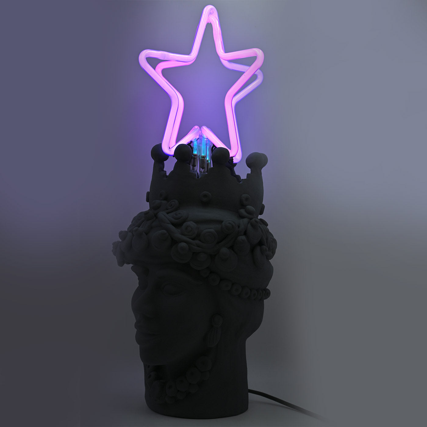 Neone Star Black Luminous Moor's Head Lamp - Alternative view 1
