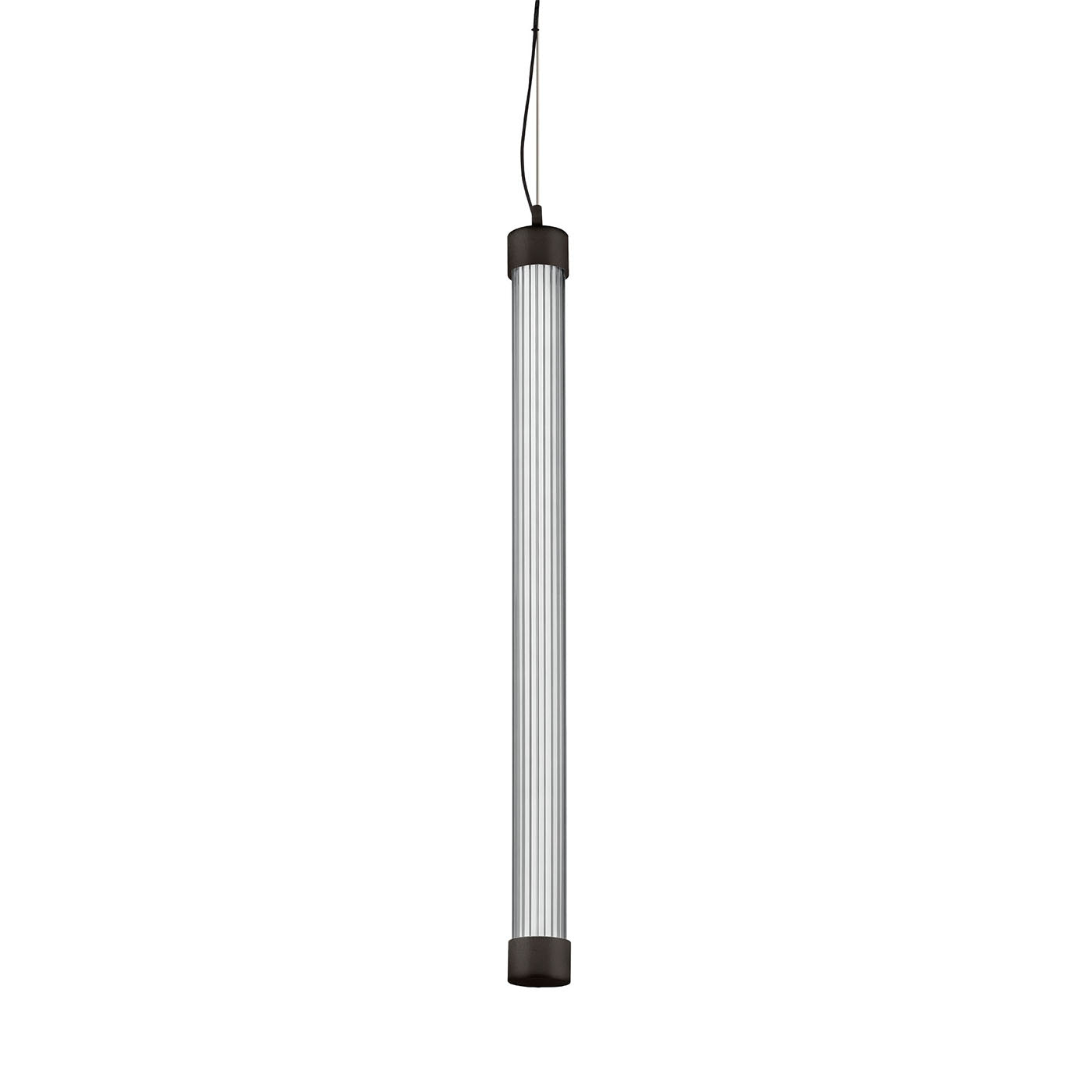 Trama S1 C Lampe suspendue tubulaire en verre borosilicate transparent - Vue principale