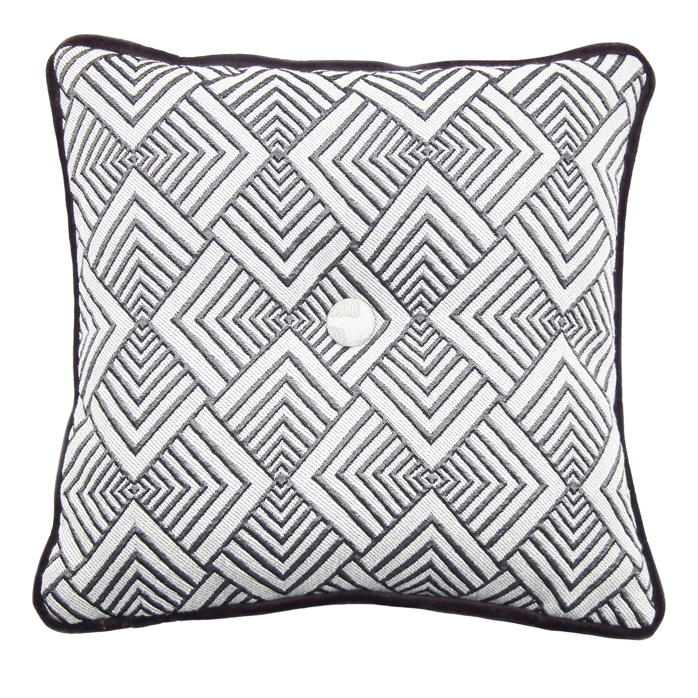 Coussin Carrè en tissu jacquard Hypnose Deco - Vue principale