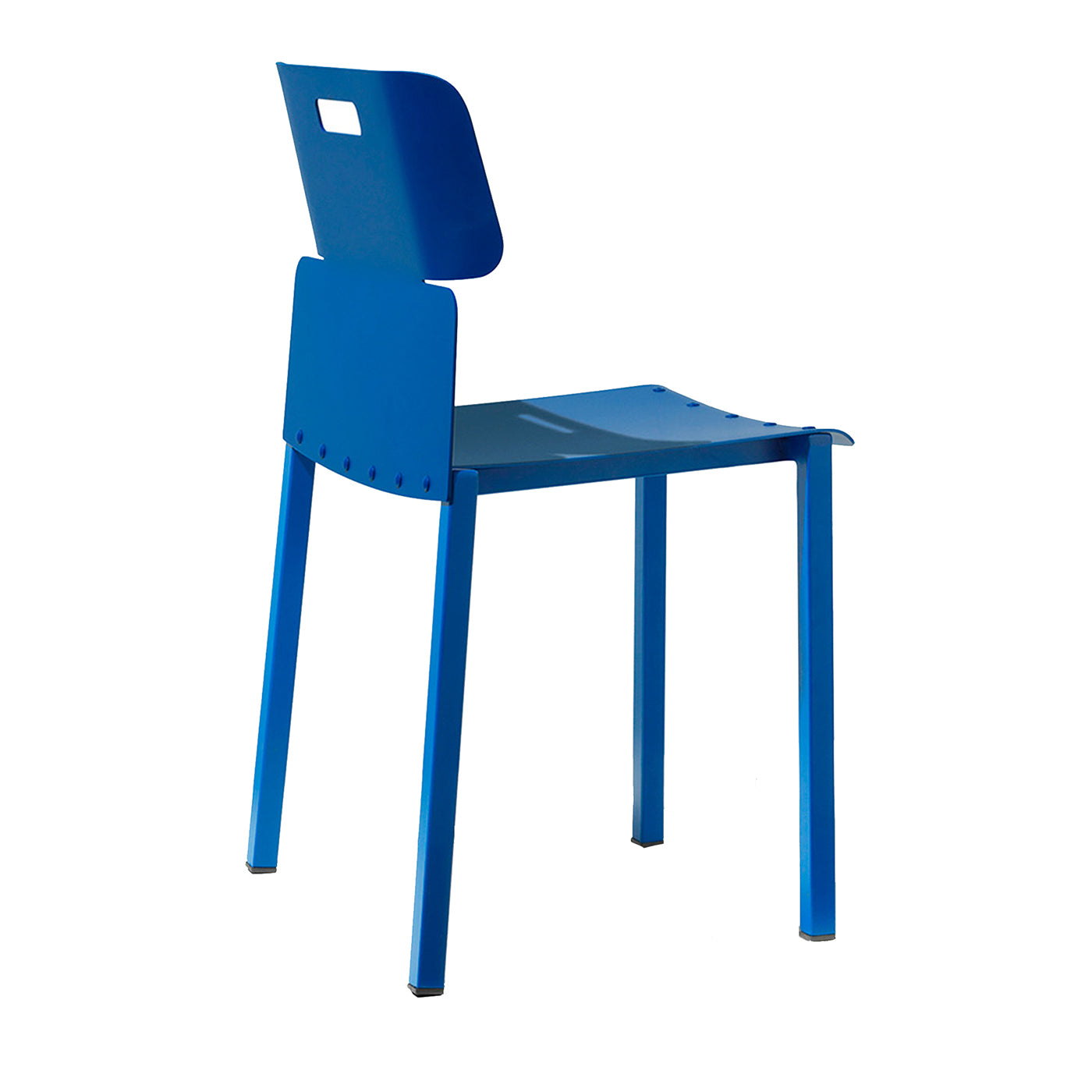 Meta Stackable Blue Chair by Giulio Iacchetti - Main view