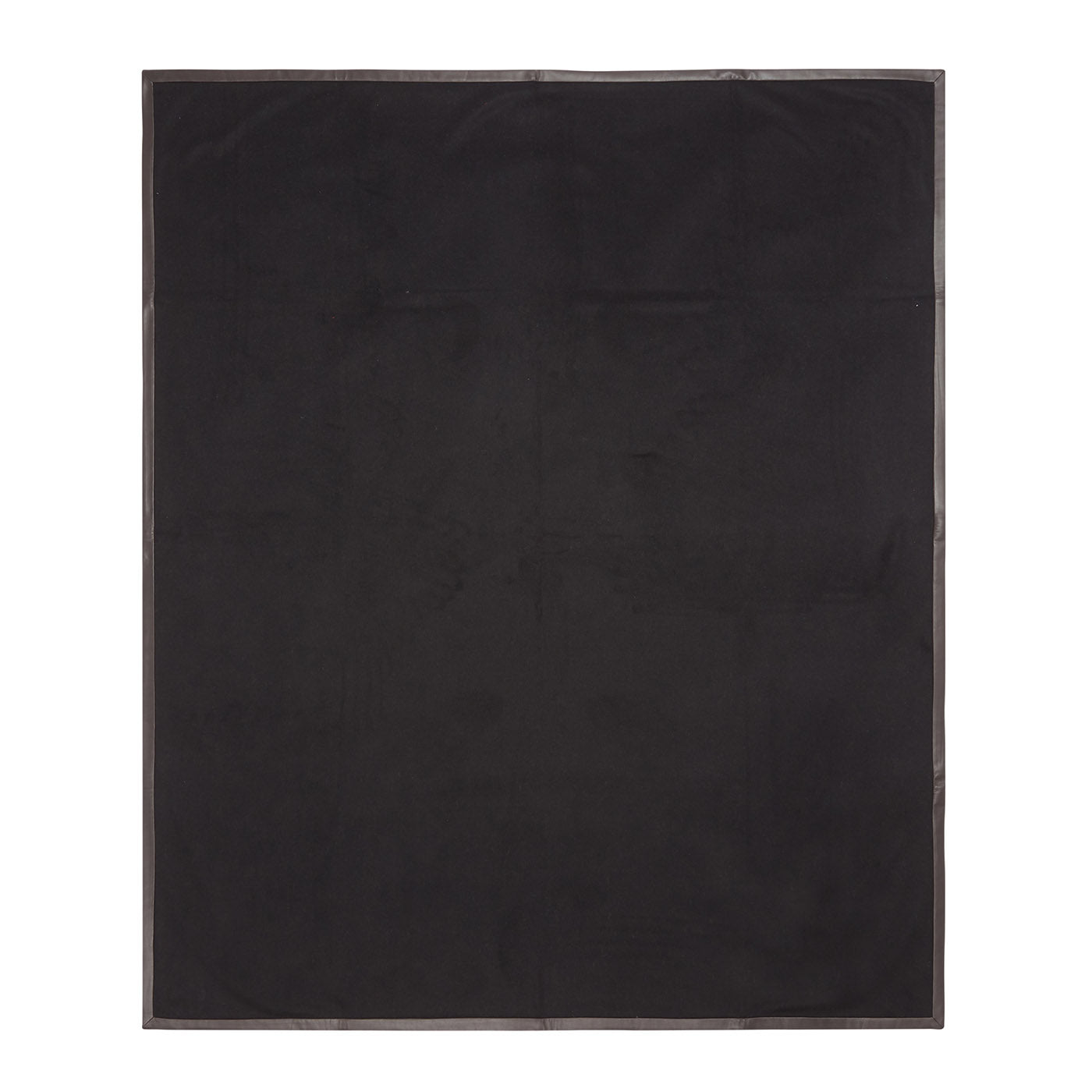Salon Leather-Hemmed Black Small Blanket - Alternative view 1