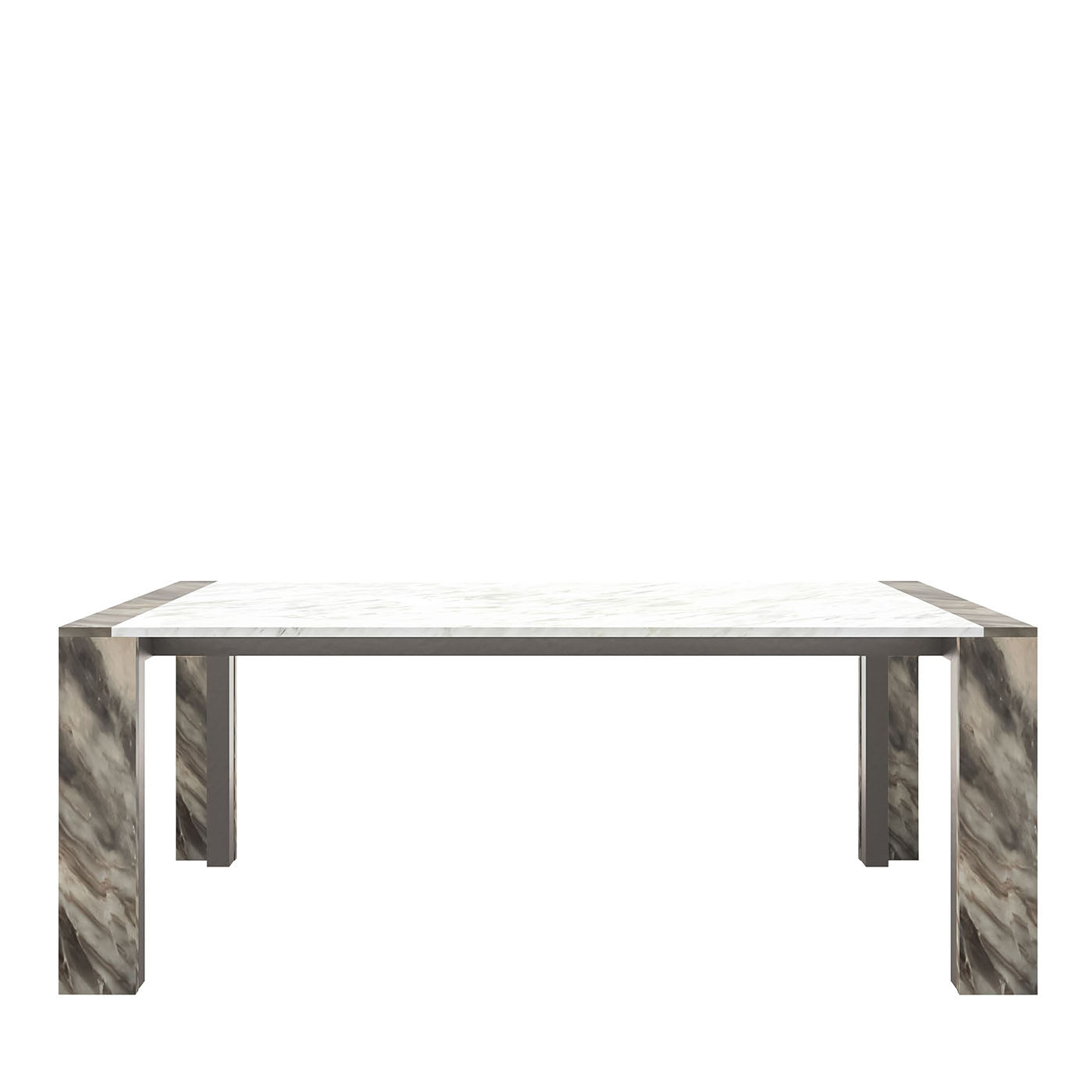 Ilan Multicolor Marbles With Metal Structure Dining Table - Main view