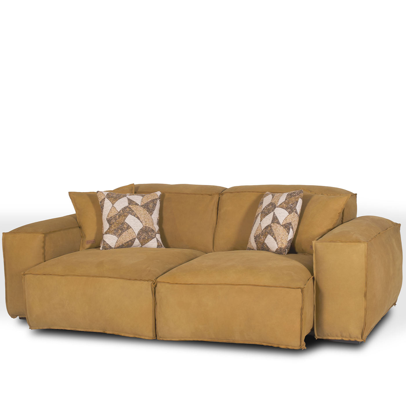 Placido Yellow Leather Sofa - Alternative view 3